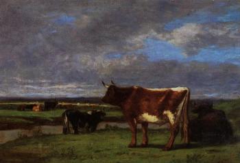 尤金 佈丹 Cows near the Toques